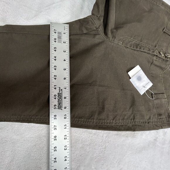 CAbi Womens Stadium Pants Olive Green Zip-Leg Flare Stretch Size 8 Style 184 New - Picture 9 of 15